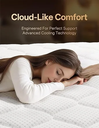 12-inch hybrid mattress with individually wrapped pocket springs for pressure relief