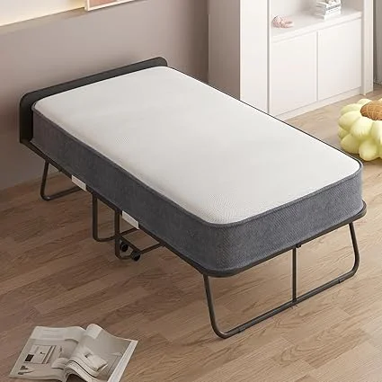 ADOWORE foldable guest bed with dustproof storage bag and upgrade baffle cover
