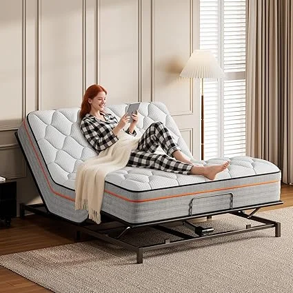 Dual-sided comfort AirYoung queen mattress that is fiberglass-free