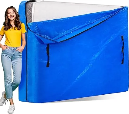 AlexHome King Blue mattress bag for moving and storage