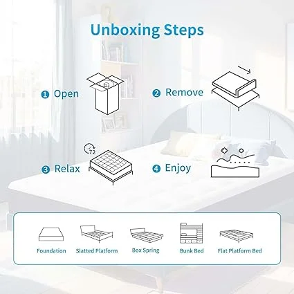 Altillo CertiPUR-US certified foam mattress offering cooling gel memory foam support