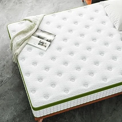 AnoYishev hybrid mattress being unboxed from compressed packaging