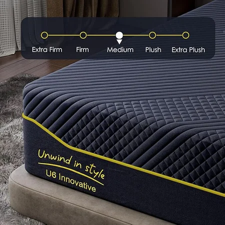 Medium firm mattress offering pressure relief for better sleep