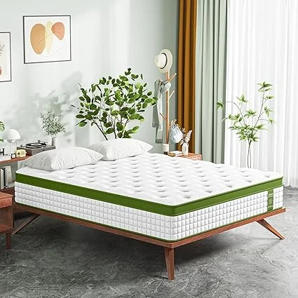AnoYishev 14-inch queen hybrid mattress with gel memory foam layer