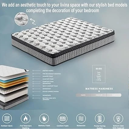 12-inch Anwick hybrid mattress in a bedroom setting