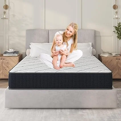 Anwickjeff 10-inch memory foam hybrid mattress in a box with pocket springs