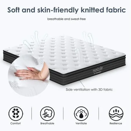 Anwickjeff mattress with individual pocket springs