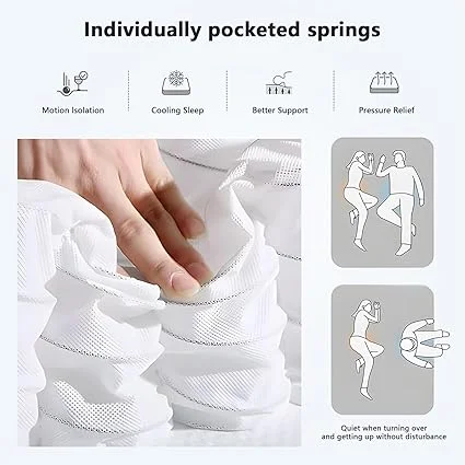 Anwickjeff mattress providing pressure relief with medium firm memory foam