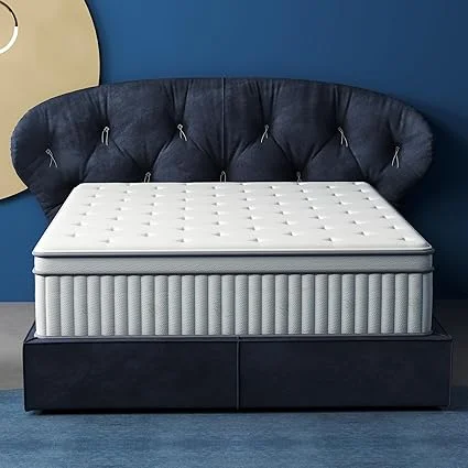 Aoowow queen hybrid mattress with gel memory foam and pocket springs