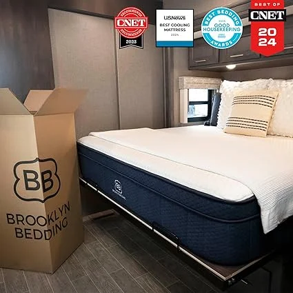 Cooling gel memory foam layer in Brooklyn Bedding Aurora Luxe mattress