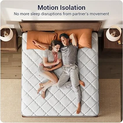 8-inch Avenco hybrid mattress featuring individual pocket springs