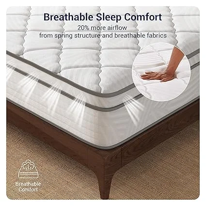 CertiPUR-US certified queen mattress in a box for easy setup