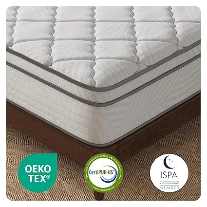 Hybrid mattress featuring individual pocket springs for support