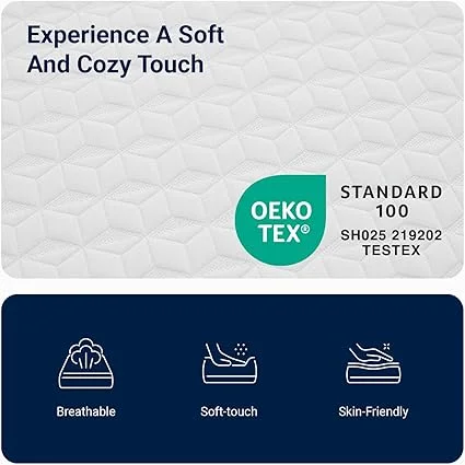 Avenco mattress showing support and pressure relief features for comfortable sleep