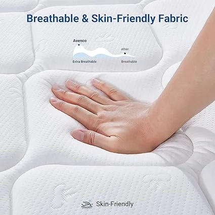 Close-up of Avenco mattress smart pocket spring system