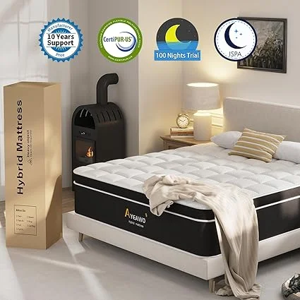 Ayeawo queen mattress providing pressure relief for better sleep