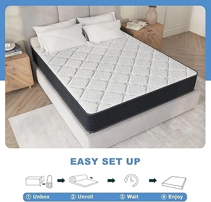 AYJOIR medium firm mattress with motion isolation technology
