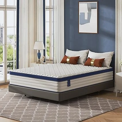 AYJOIR full mattress with 12-inch gel memory foam for pressure relief