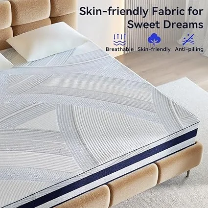 12 inch BedsPick mattress showing medium firm comfort layers