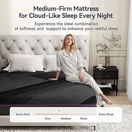 BedsPick 12-inch thick queen size mattress dimensions 80x60 inches