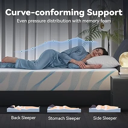 BedsPick medium firm double mattress conveniently packaged in a box