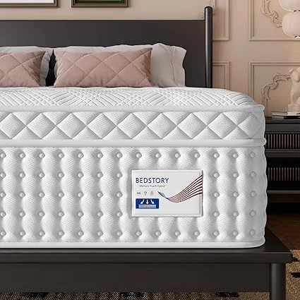 BedStory 12 inch firm full hybrid mattress with extra lumbar support
