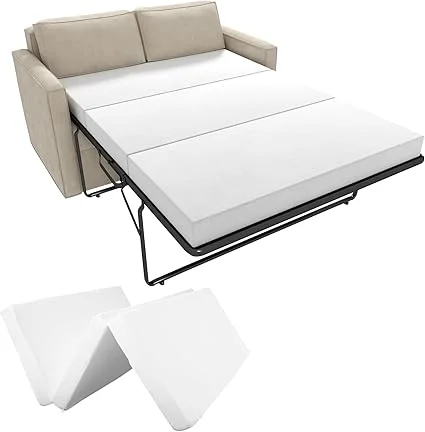 Begonia.K foldable memory foam sofa bed mattress replacement for sleeper couches