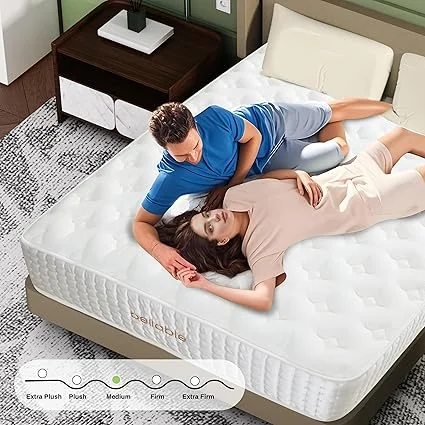Hybrid mattress combining cooling comfort with supportive pocket spring system