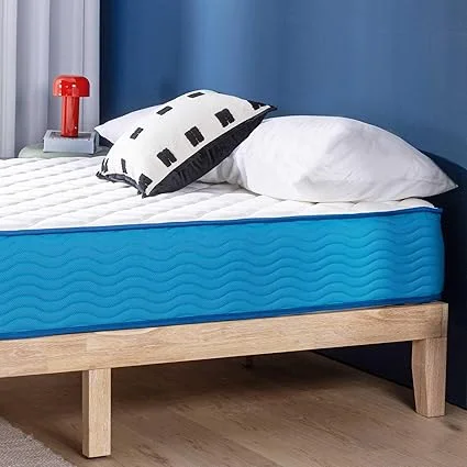 Hybrid mattress with supportive foam and breathable fabric cover