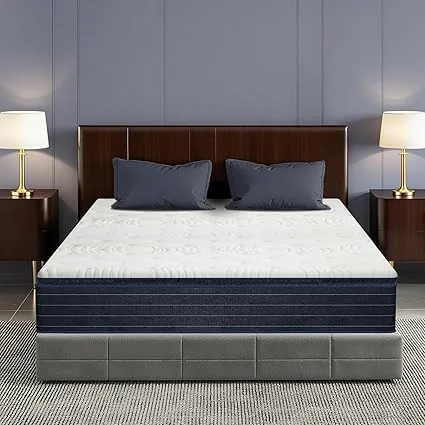 Betsy Furniture King hybrid mattress being unboxed from its compact box
