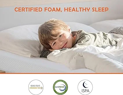 BIQWBIC mattress with breathable cover and CertiPUR-US certification