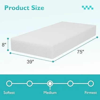 BLKMTY 8 inch mattress in a box with CertiPUR-US certification