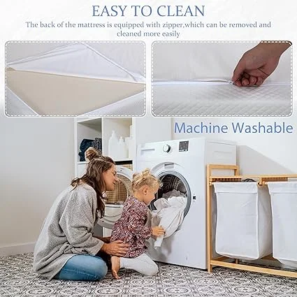 Medium firm twin mattress unboxing and setup from BOYUZHE