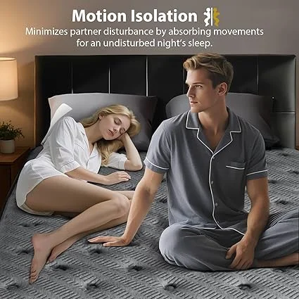 Breathable hybrid mattress design for cool comfort