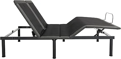 Split king adjustable bed frame with flexible positioning options
