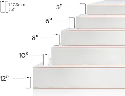 Medium firm Capacmkseh mattress with motion isolation and supportive comfort