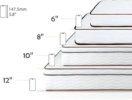 Medium firm Capacmkseh mattress providing pressure relief for comfortable sleep