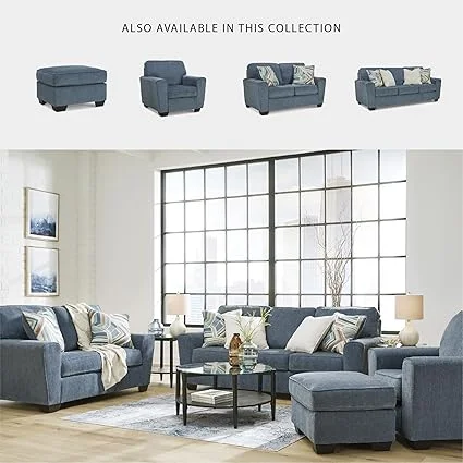 Detail view of folding gel memory foam mattress on Cashton 2-in-1 sofa bed