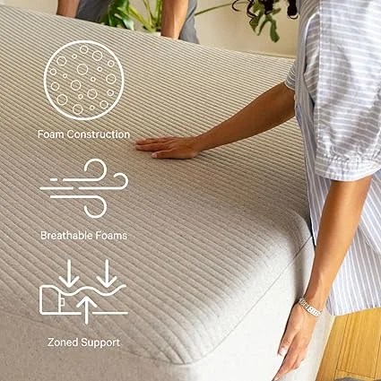 CertiPUR-US certified foam mattress with 100-night sleep trial