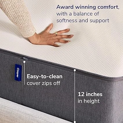 Casper King mattress showing dimensions 80 inches long by 76 inches wide