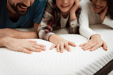 CertiPur certified label on mattress for safe, non-toxic materials