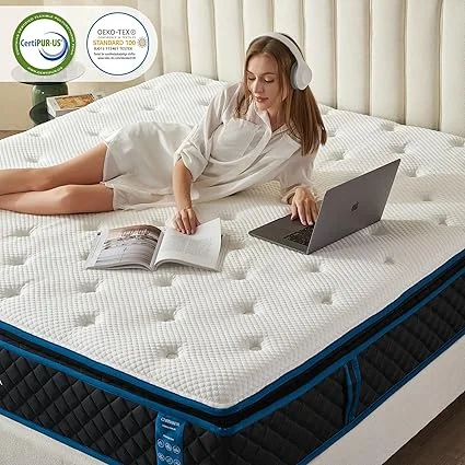 Medium firm CHRIXANEIR mattress in a box with breathable Tencel cover