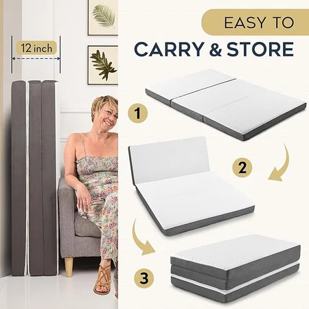 Contour Comfort 4 inch foldable mattress compact design