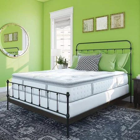 12-inch pillow top hybrid mattress with cool gel technology for twin beds