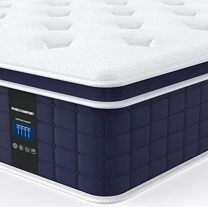 Coolvie 12-inch firm queen mattress in a box, unboxed and ready to use