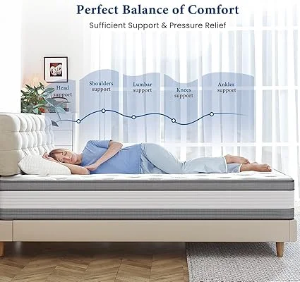 Coolvie 12 inch mattress delivered in a box for easy setup
