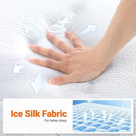 Close-up of Culect mattress sleep surface showing pressure relief