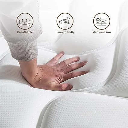 King mattress providing firm support and motion reduction for couples