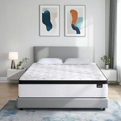 DEHIJU full size hybrid memory foam mattress in a box