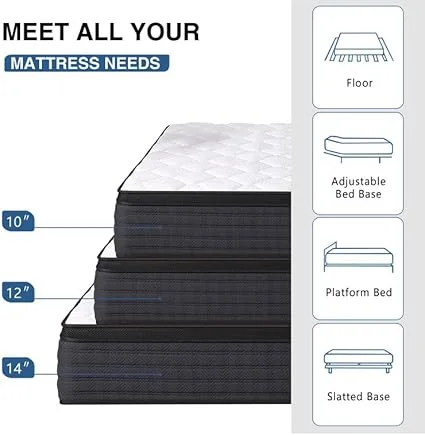 DEHIJU twin size mattress setup in bedroom